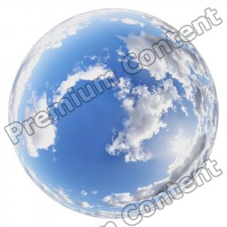 HDRi Skydome of Blue Clouded Sky 16K